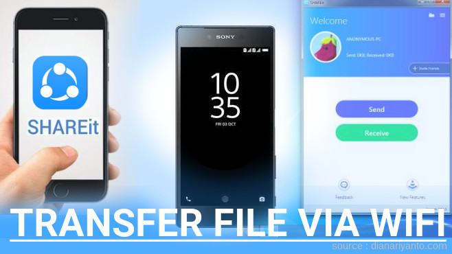 Mudahnya Transfer File via Wifi di Sony Xperia Z5 Premium Dual Menggunakan ShareIt Versi Baru