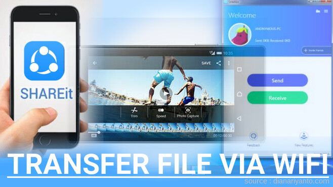 Tutorial Transfer File via Wifi di Sony Xperia Z5 Premium Menggunakan ShareIt Versi Baru