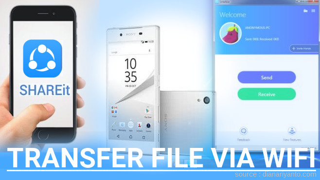 Tips Transfer File via Wifi di Sony Xperia Z5 Menggunakan ShareIt Terbaru