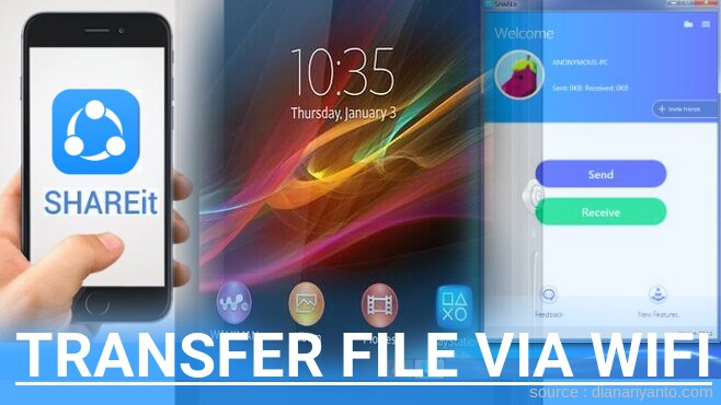 Mengenal Transfer File via Wifi di Sony Xperia ZR C5503 Menggunakan ShareIt Terbaru