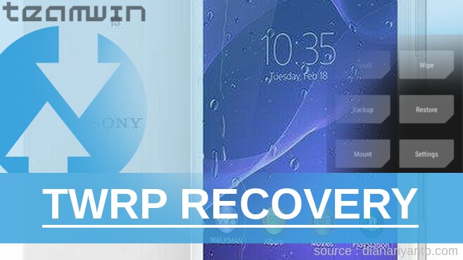 Pasang TWRP Sony Xperia M2 Aqua D2406 Paling Simpel
