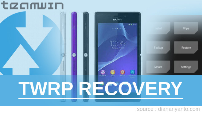 Pasang TWRP Sony Xperia M2 Beta