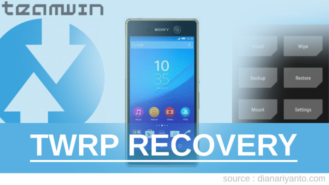 Pasang TWRP Sony Xperia M5 Dual Temp