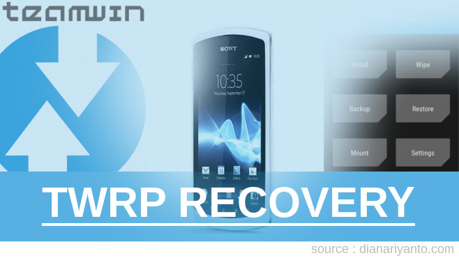 TWRP Sony Xperia Neo L Tanpa PC