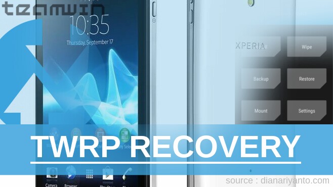 TWRP Recovery Sony Xperia V LT25i Tanpa PC