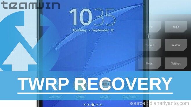 TWRP Recovery Sony Xperia Z3 Compact D5833 Tanpa PC