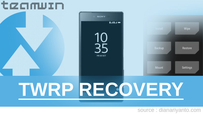 TWRP Recovery Sony Xperia Z5 Premium Dual Tanpa PC