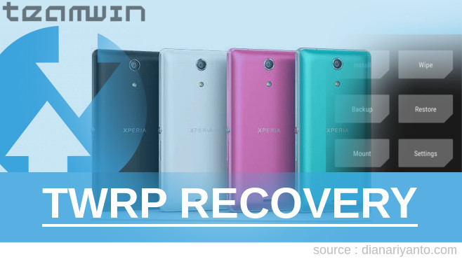 TWRP Sony Xperia ZR Tanpa PC